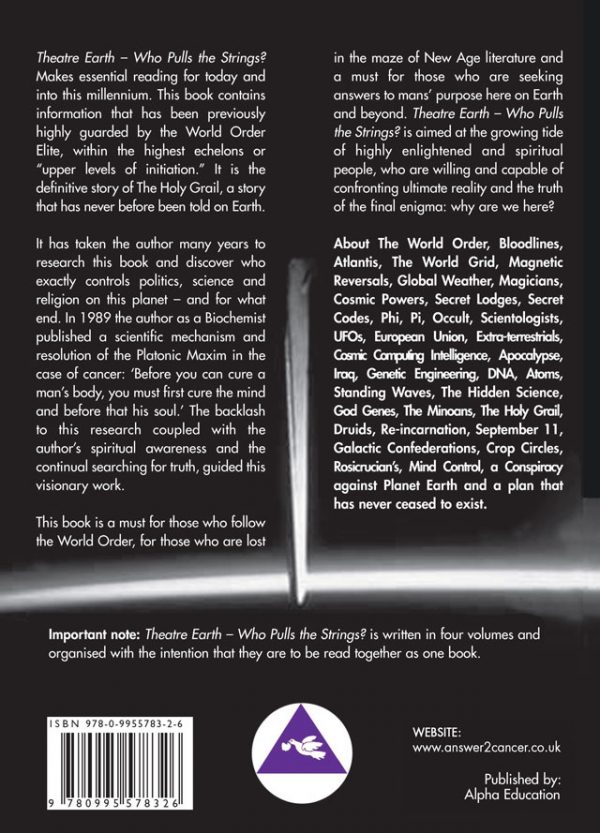 Theatre Earth Vol 3 Back Cover
